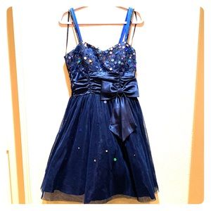 Blue dress